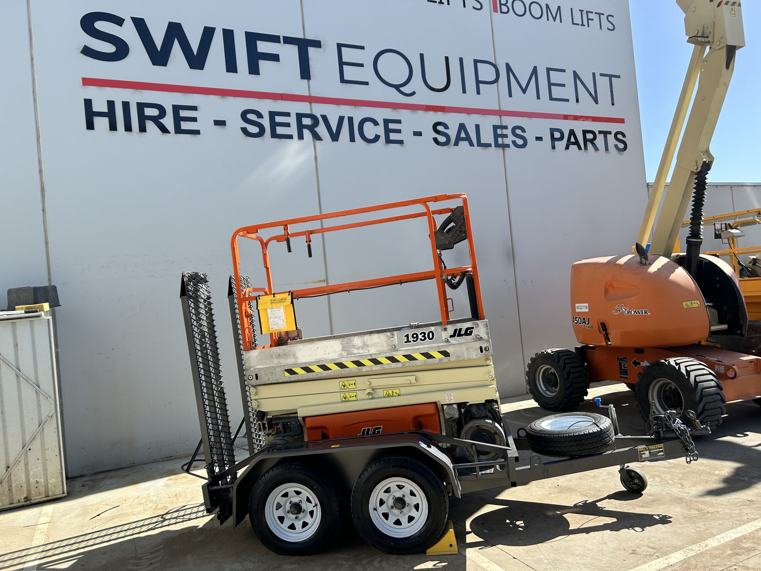 JLG 1930ES 19ft Scissor painted and recertified on trailer – with warranty - Image 7