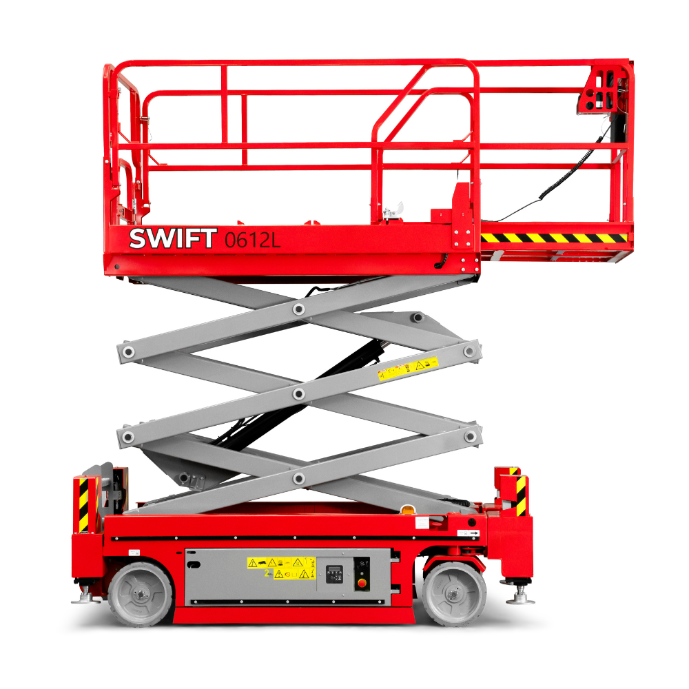 Swift 0612L 19ft Electric Scissor Lift + Brian James DP35 Trailer Package - Image 8