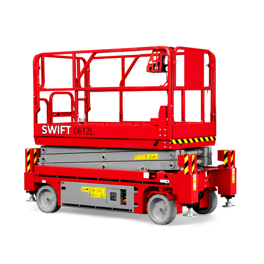 Swift 0612L 19ft Electric Scissor Lift + Brian James DP35 Trailer Package - Image 5