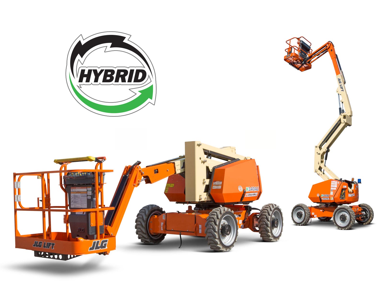 JLG H340AJ 34ft Electric Hybrid Articulating Boom Lift - Image 2