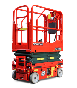 Sinoboom 0608ME AC 19ft 6m Electric Scissor Lift + 7x3 trailer package - Image 3